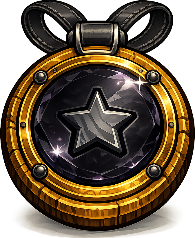 Obsidian medal